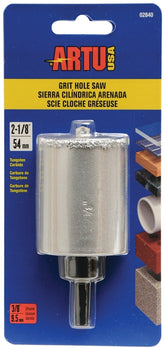 ARTU 02840 Hole Saw, 2-1/8 in Dia, 2-1/4 in D Cutting, 5/8-18 Arbor, Tungsten Carbide Cutting Edge